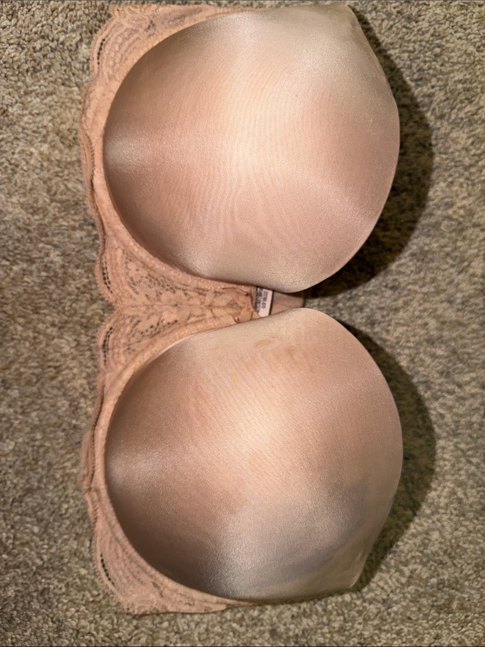 34DDD Victoria's Secret Satin Dream Angels Bra - Nude/Beige